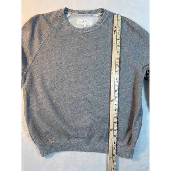 The Great. Bishop Gray Puff Sleeve Sweatshirt with Studs Pullover S - Picture 6 of 10